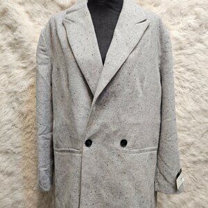 JF x Jason Bolden Unisex Gray Multi Wool Blend Oversize Suit Jacket Size M